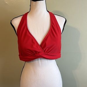 Athleta Red Bikini Top